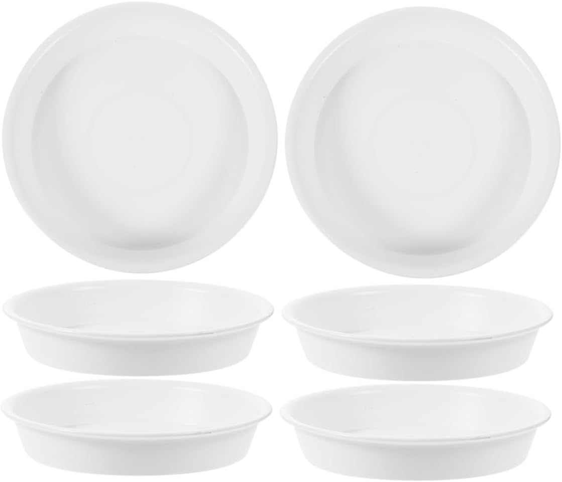 VICASKY 30pcs Round Plant Tray Flower Pot Saucer for Use Water Drainage Base for Bonsai and Potted Plants Outer