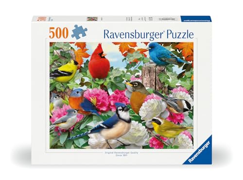 Ravensburger Garden Birds 500 Piece Jigsaw Puzzle for Adults - 12000147 - Handcrafted Tooling, Made in Germany, Every Piece Fits Together Perfectly - Image 3
