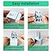 Vandebiao Adjustable Desk Clamp Mounts - 2 Pack Sneeze Guard & Privacy Panel Brackets for Office Partitions, Workstation Dividers, and Desk Accessories Installation (White)