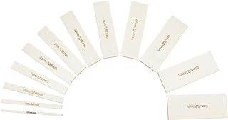 FREEBLOSS 12pcs Wooden Macrame Separator and Guide Tool with 12 Sizes - Ruler for Macrame Tools