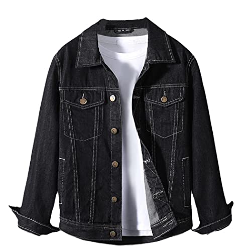 Veste en jean pour homme en coton fini l'inconfort du blouson rigide