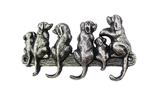Crochet mural en fer fait main hommage à votre compagnon patère chien rustique