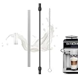 Ruvan Milchschlauch 4er Set Für Siemens EQ6 Plus S700, EQ7, Milchschlauch Edelstahles, Ersatzschläuche Kompatibel Mit Siemens EQ6 Series 300/500/700 Und Bosch VeroAroma Kaffeevollautomat
