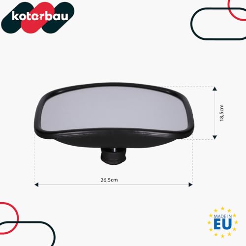 KOTARBAU® 2er Set Panorama-Universalspiegel für Traktor-Spiegel Außenspiegel 265 x 185 mm LKW Traktor Rückspiegel Landmaschinenspiegel mit Verstellknauf Wohnmobil Teleskopspiegel Autospiegel Anhänger