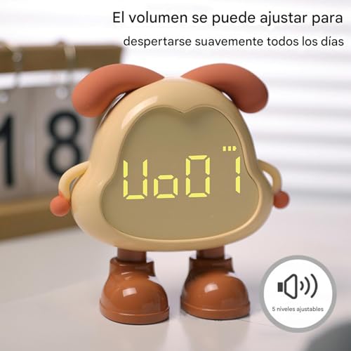 Relojes para niños con alarma silenciosa y suministros de dormitorio estéticos 4