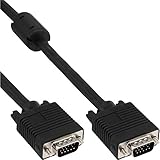 schwarze Stecker, vergossen InLine S-VGA Kabel - 15pol HD St/St - schwarz - 0,3m