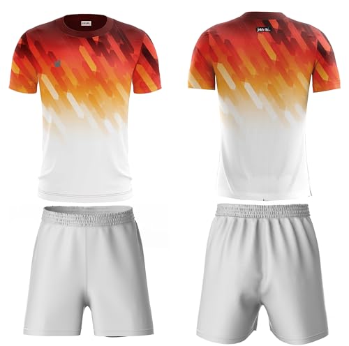 Image of Inkholic Mens Round Neck Half Sleeves Football Jersey and Shorts Set,