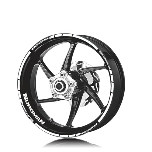 Autocollants jante moto contre rayures bandes réfléchissantes de protection roue Suzuki Burgman