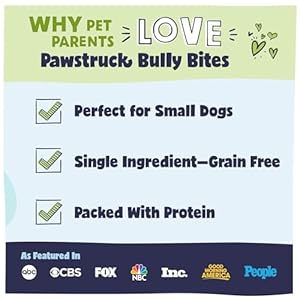 Pawstruck-Natural-1-4-Bully-Stick-Bites-for-Small-Dogs-Puppies--Single-Ingredient-Digestible-Rawhide-Free-Alternative-High-Protein-Chew-Treat-Bones-8-oz-Bag-Packaging-May-Vary - Cucciolini Doodles Pawstruck-Natural-1-4-Bully-Stick-Bites-for-Small-Dogs-Puppies--Single-Ingredient-Digestible-Rawhide-Free-Alternative-High-Protein-Chew-Treat-Bones-8-oz-Bag-Packaging-May-Vary