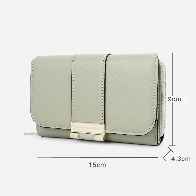 Genuine Leather Wallet Coin Purse for Women Clutch Wallets with2