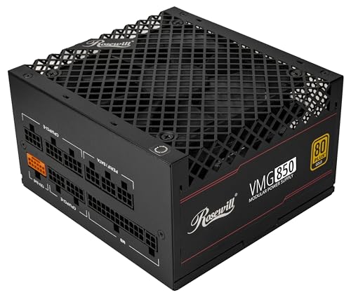 Rosewill VMG 850W 80+ Gold, ATX 3.0 & 3.1 Compatible, Full Modular Low-Noise Power Supply, PCIe 5.1...