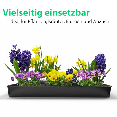 BigDean Allzweckwanne 60x60x7cm ideal als Grillrost Wanne, Kotwanne oder Mörtelwanne – hochwertige Kunststoff Wanne