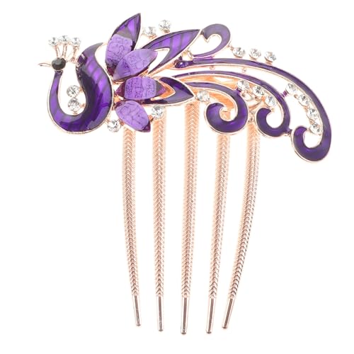 BESPORTBLE Rhinestone Hair Comb for Bride Delicate Wedding Headpiece Elegant Floral Design Comfortable Lightweight Accessory for Bridal Hairstyles for Special Occasions