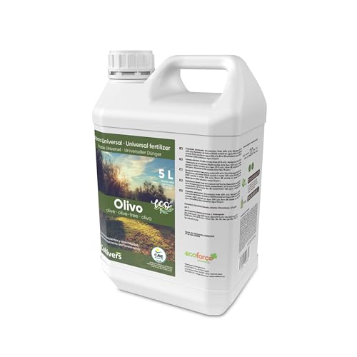 CULTIVERS Fertilizante Olivo Ecológico Líquido 5 L. Abono 100% Orgánico con Macronutrientes y Micronutrientes. Mejora la fructificación, cantidad y Calidad de la Oliva
