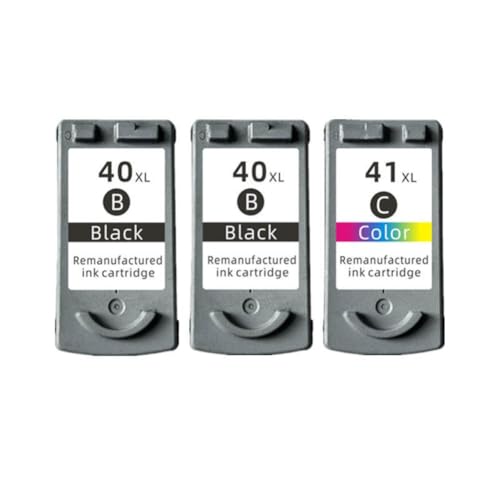 Cartouche encre compatible 40XL 41XL noire couleur pour jet d'encre PG40 CL41 MP140 IP1600