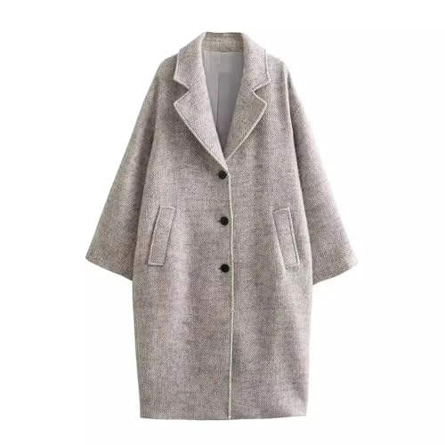 Manteau mi-long ample femme pour affronter le froid du matin