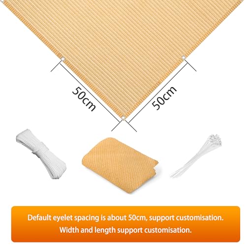 Voile ombrage 30 x 150 cm pour balcon et pergola