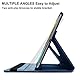 Hülle für Samsung Galaxy Tab A 7.0’’ 2016 (SM-T280 SM-T285), 360 Grad drehbarer Ständer Schutzhülle,Mit Stylus Pen,Bildschirm Film (Deep Blue)