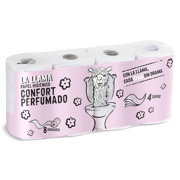 DIA LA LLAMA papel higiénico perfumado 4 capas paquete 8 uds
