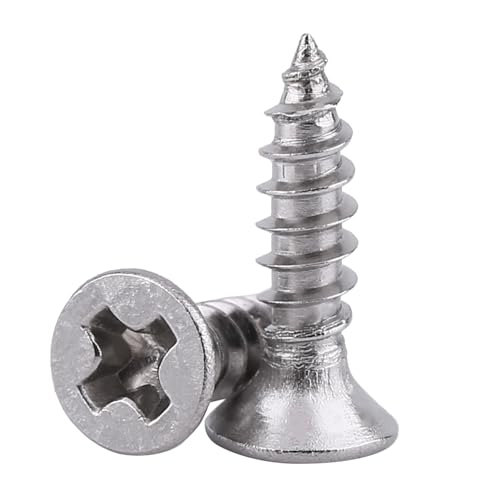 Conjunto de 200 Tornillos Autorroscantes M3 Acero Inoxidable miniatura 5