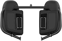 Vista 25 de Moto Onfire River Rock Gray (brillante) carenados inferiores aptos para H-D Touring Street Road King Glide FLTR 2014-2023, kits de calentadores