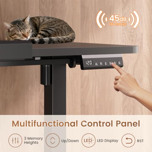 Image of SEDETA 31.5 Inches Foldable Electric Standing Desk, 180 Tiltable Mobile Rising Computer Desk Height Adjustable with Wheels for Drawing /Writing /Gaming /Study /Home Office /Small Space, Black
