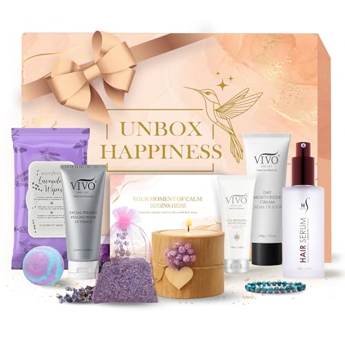 HerStyler Unbox Happiness Gift Set for Women - 10 Pc Luxury Spa Gift Basket To Help Her...