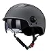 WESTT Escape I Casco da skateboard con visiera solare I Casco da skateboard leggero I Casco da BMX e bici I Casco Inliner I Uomo e donna con cinturino regolabile I Grigio I L-XL (59-62cm)