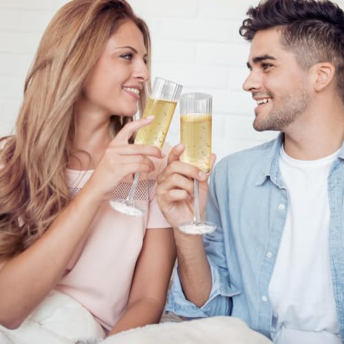 Copas de champán para bodas y regalos de compromiso memorables 8