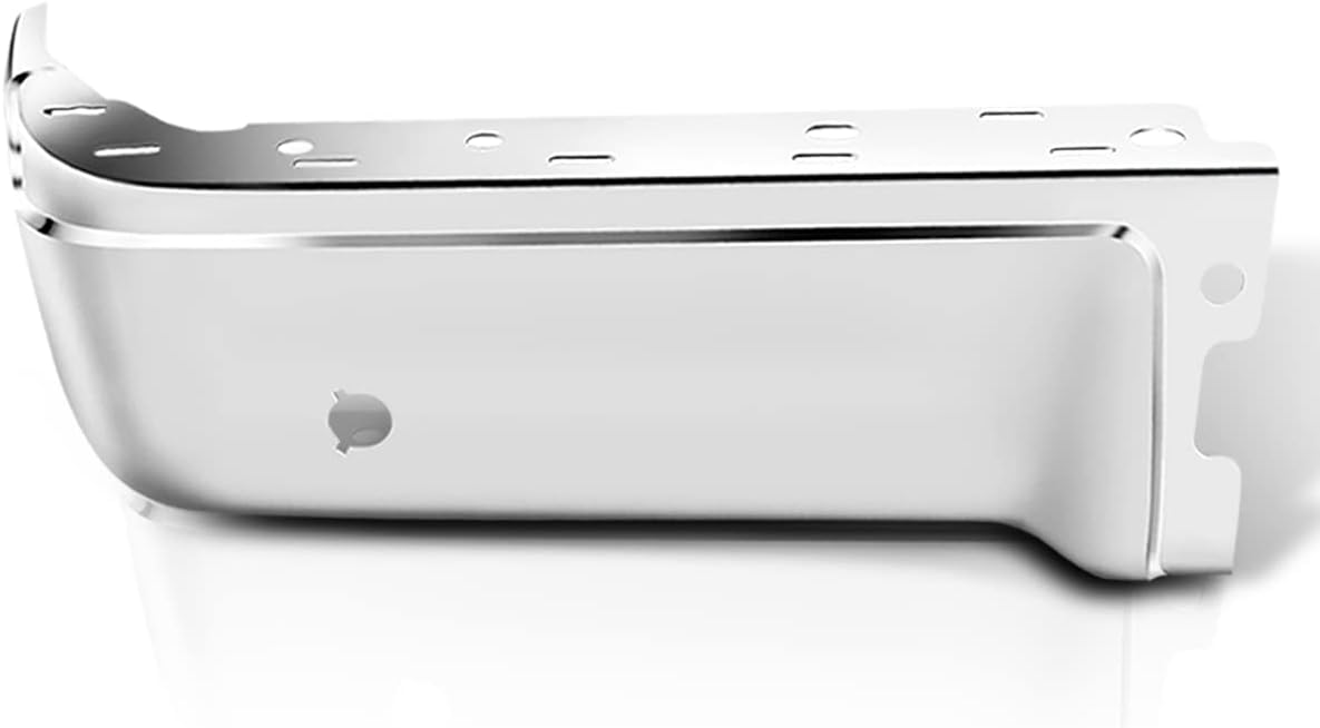 Left Side Rear Bumper End Caps Cover Compatible with 09-14 Ford F-150 Fleetside,Polished Chrome