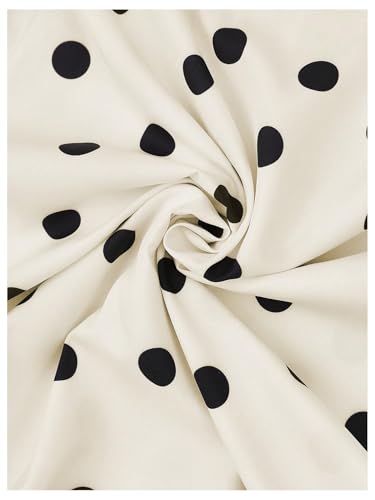 SHENHE Women's High Waisted A Line Flowy Maxi Skirt Polka Dots Elegant Vintage Swing Long Skirt4