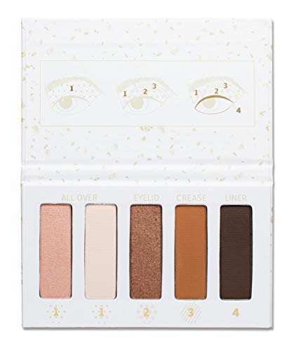 FANCY FLEKK Eye Shadow Palette and 4-Piece Brush Set