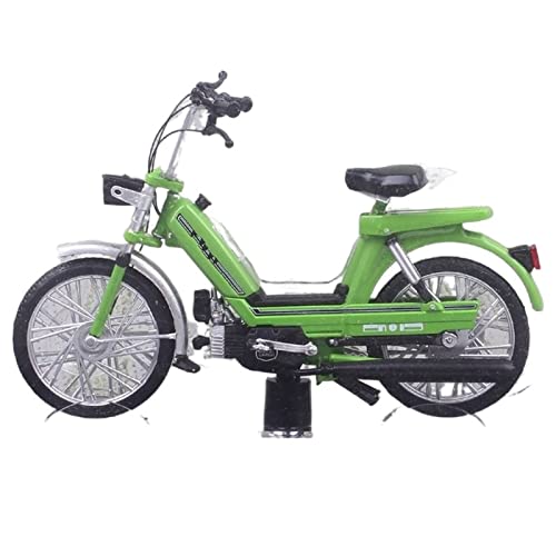 Modèle Garelli NOI 50cc 1/18 moto miniature de collection en métal moulé sous pression vert