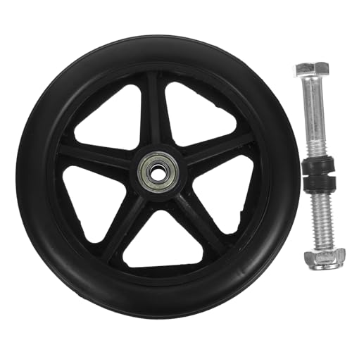 NOLITOY 6-inch Wheelchair Front Wheel Rubber Small Wheel Replacement Tire for Wheelchair Parts Anti-wear Sturdy Safe