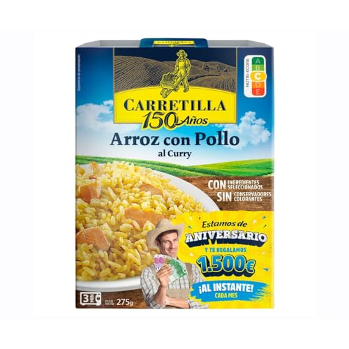 CARRETILLA Reis mit Hähnchen-Curry 300 g. 3er Pack
