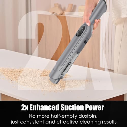 Image of Handheld Vacuum Cordless, Lightweight 1.4lb with Powerful Suction, Charging Dock, Single Touch Empty and Detachable Dust Cup, Portable Mini Car Vac for Home Office and Pet Hair