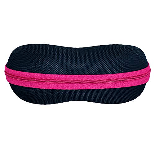 Black Pink Sunglasses, Goggles, And Eye Glasses Case Hard | For Men, Women, And Kids | MediumÂ Size,Large
