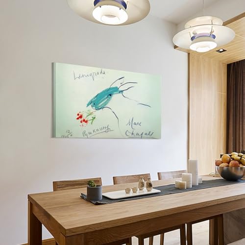 Marc Chagall impression sur toile tableau décoration murale salon chambre 40x60cm - 3