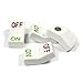 Produktbild Trendform weiße Magnete 4 Stück ON/Off Switch Starke Haftkraft 28 x 15 x 8 mm