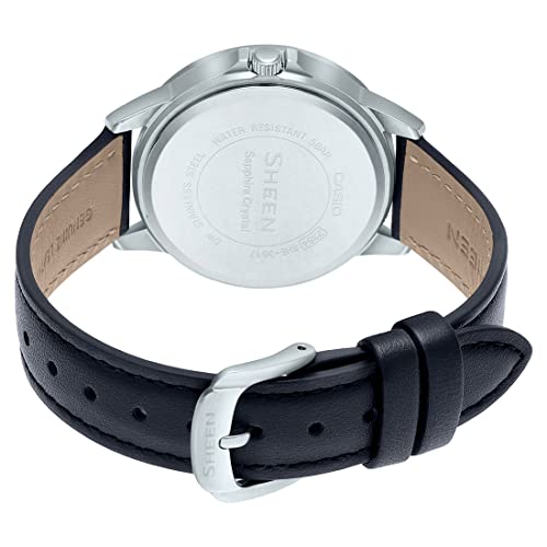 Image of Casio Sheen Sapphire Crystal Analog Black Dial Women SHE-3517L-1AUDF (SH266)