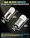 YONGMING BA9S Led Car Bulbs BA9 53 37 1895 1891 LED Bulb Yellow 47830 64111 Led Lamp for Car Interior License Plate Light Side Marker Lights Pack of 10…