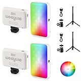 Mini luz de cámara para computadora portátil: la luz LED RGB para videoconferencias con diseño de tamaño de bolsillo (8,8x5,2x2,1 cm) solo pesa 72 g. Es pequeño y liviano, se puede operar con una mano y es un elemento imprescindible para llenar de luz la bolsa de su cámara. Pequeño, portátil, buena opción para acampar al aire libre y viajar.