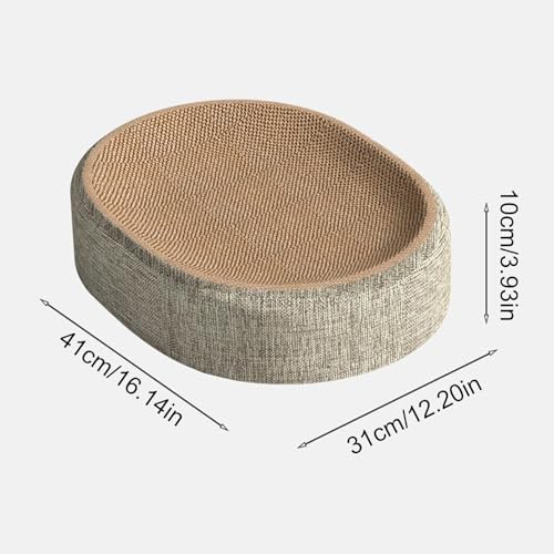 Tapis griffoir pour chat avec lit douillet et centre d'activités - 7