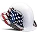 LIFT SAFETY Dax Fiber Resin Full Brim Safety Helmet | 6 Point Suspension for Comfort & Impact Protection | American Flag