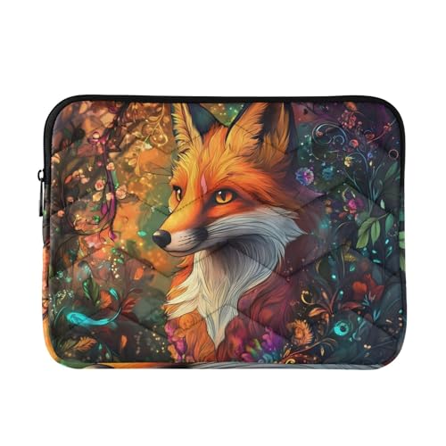 Funda portátil vintage Fox naranja tamaño grande miniatura 1