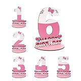 Pink Bow Number Sign...