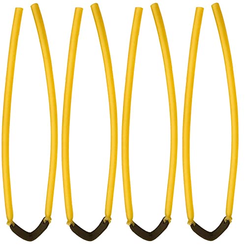 Slingshot Replacement Bands Sets,Elastic Rubber Tubular Bands, Heavy Pull For Outdoor Shooting And Hunting,Suitable For All Insert-Yoke-Into-Tube（Leather Pocket Color Random） #TOP3