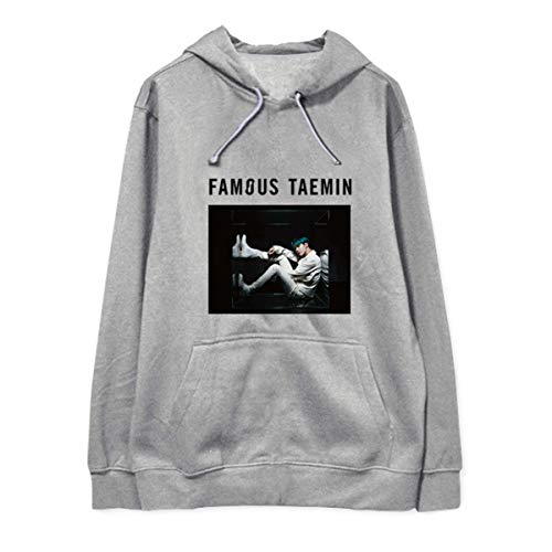 KPOP Shinee Taemin Famous Sudaderas con Capucha Otoño Invierno Impreso Manga Larga Sudaderas con Capucha (3,M)