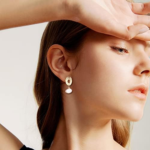 UNICRAFTALE 32pcs 4 Styles Stud Earring Findings 2 Colors Hypoallergenic Earrings Stainless Steel Ear Studs with Ear Nuts for Jewelry Making