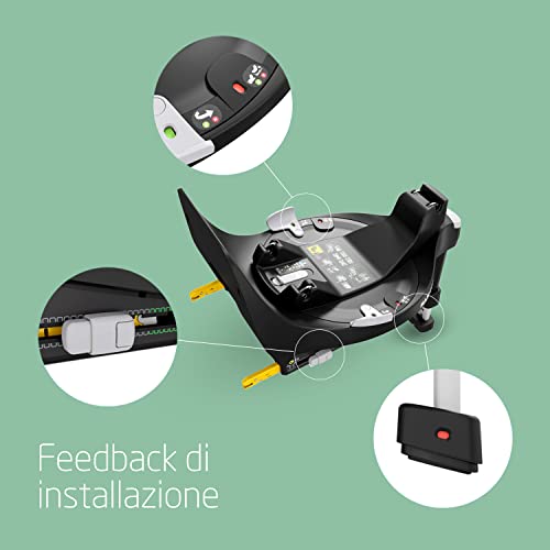 Maxi-Cosi Familyfix 360 I-Size Base Per Seggiolino Auto Girevole, Base Isofix Girevole A 360°, 0-4 Anni (40-105 Cm), Rotazione Flexispin Con Una Mano, Controllo Rotazione Travelsafe, Click & Go, Nero - 6